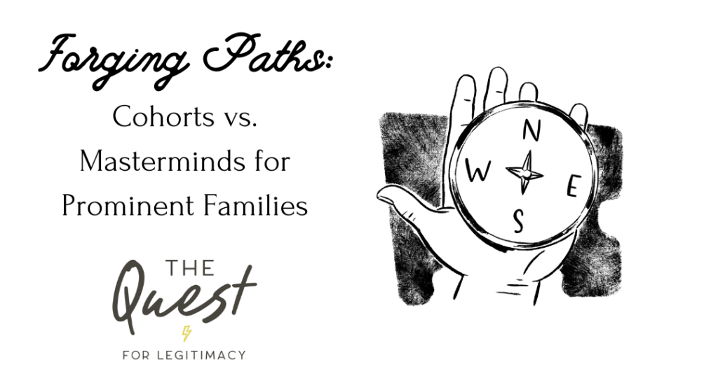 Forging Paths: Cohorts vs. Masterminds for Prominent Families